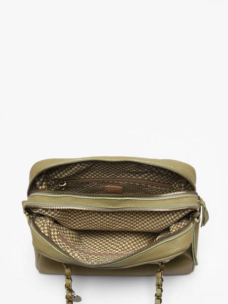 Schoudertas Vintage Leder Mila louise Beige vintage 3889C1 ander zicht 3